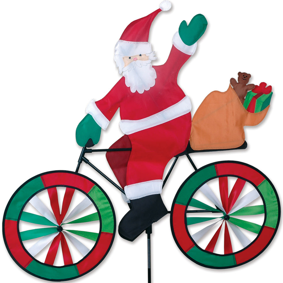Vire-vent bicyclette Père-Noël