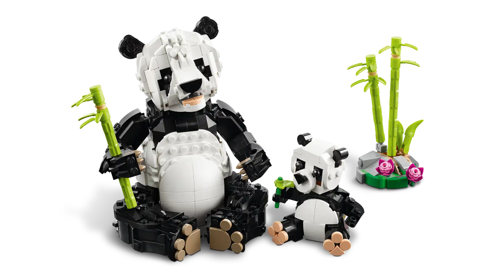 LEGO 31165 Les animaux sauvages : la famille de pandas