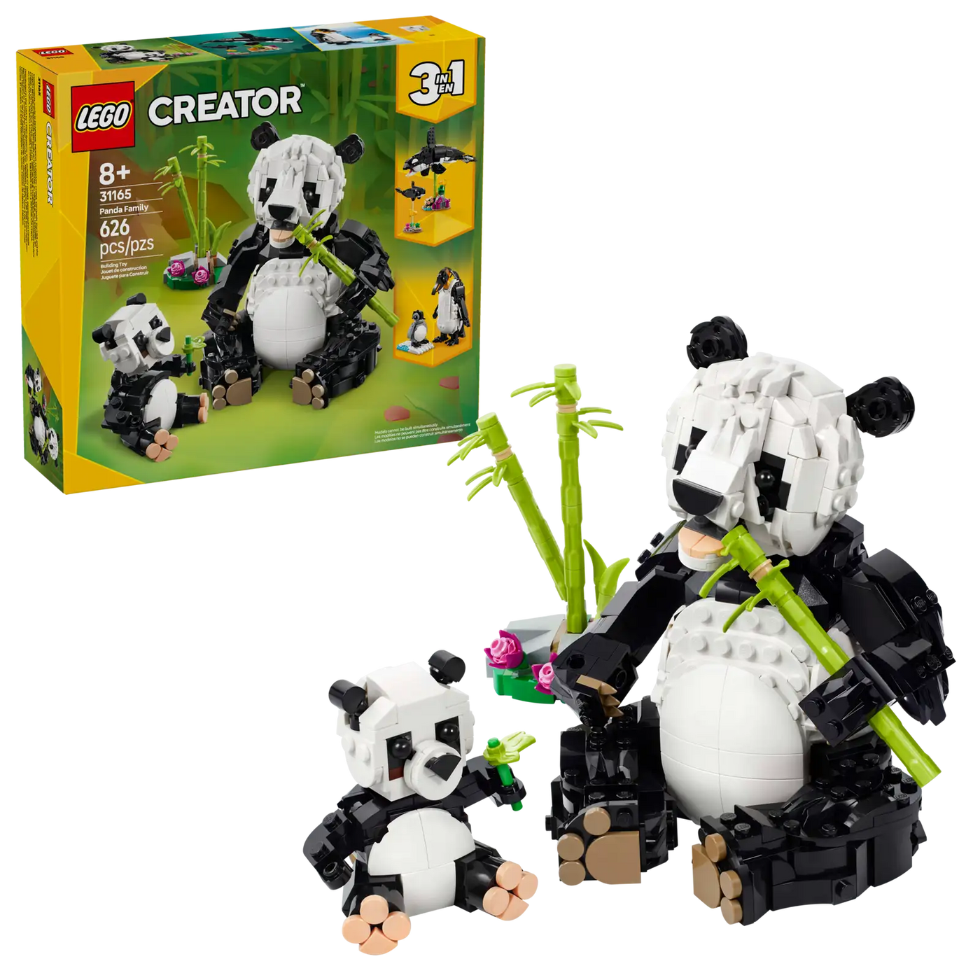 LEGO 31165 Les animaux sauvages : la famille de pandas