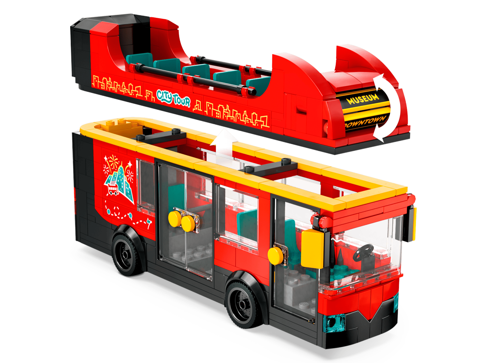 Le bus rouge à deux étages  60407