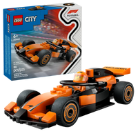 Voiture de course McLaren avec pilote de F1 60442