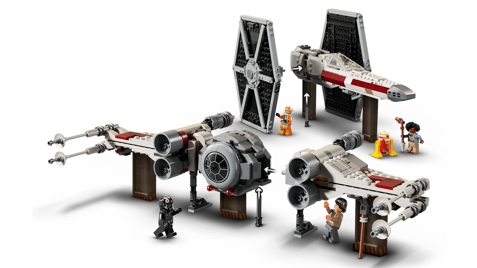 Tie Fighter et X-Wing  75393