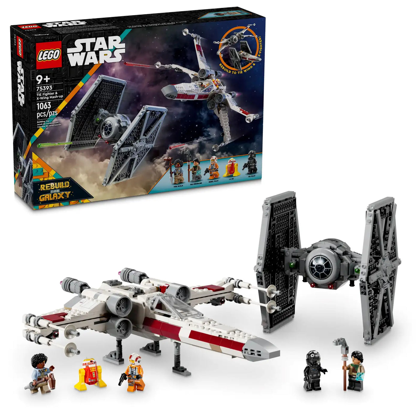Tie Fighter et X-Wing  75393