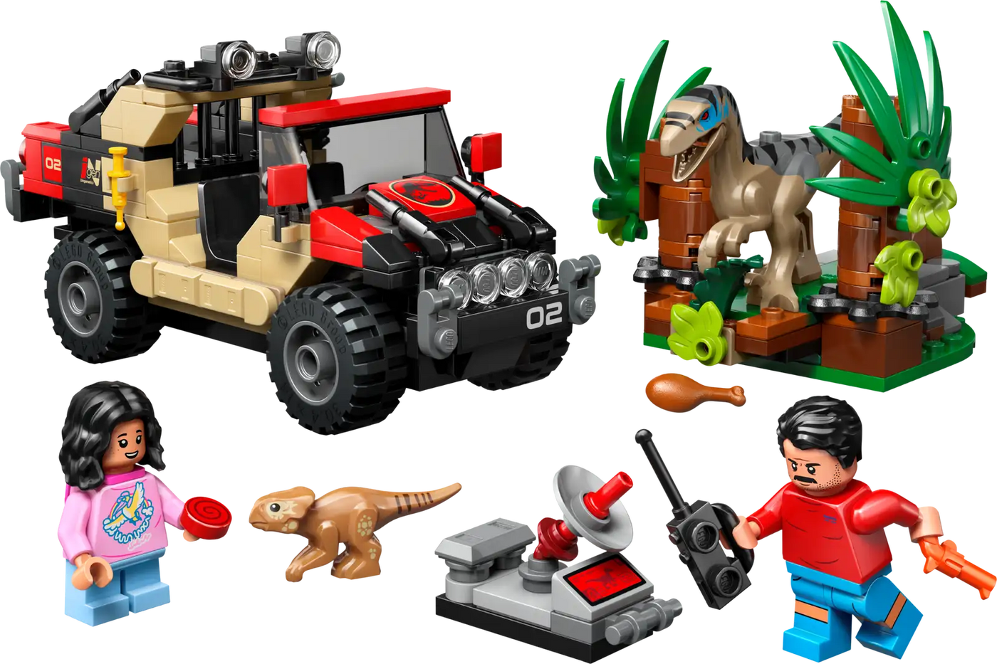 Le vélociraptor et l’évasion en 4x4   76972