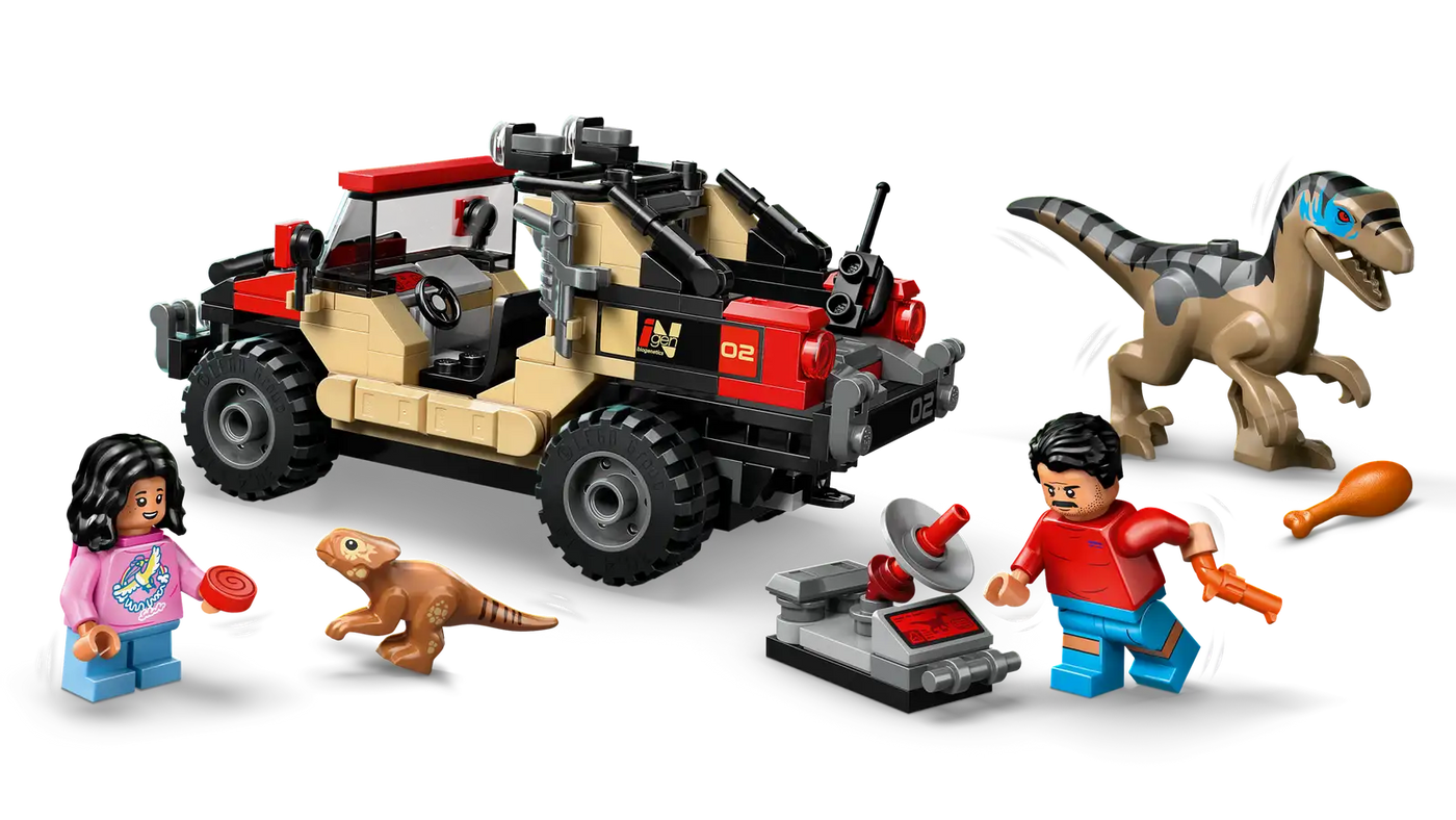 Le vélociraptor et l’évasion en 4x4   76972