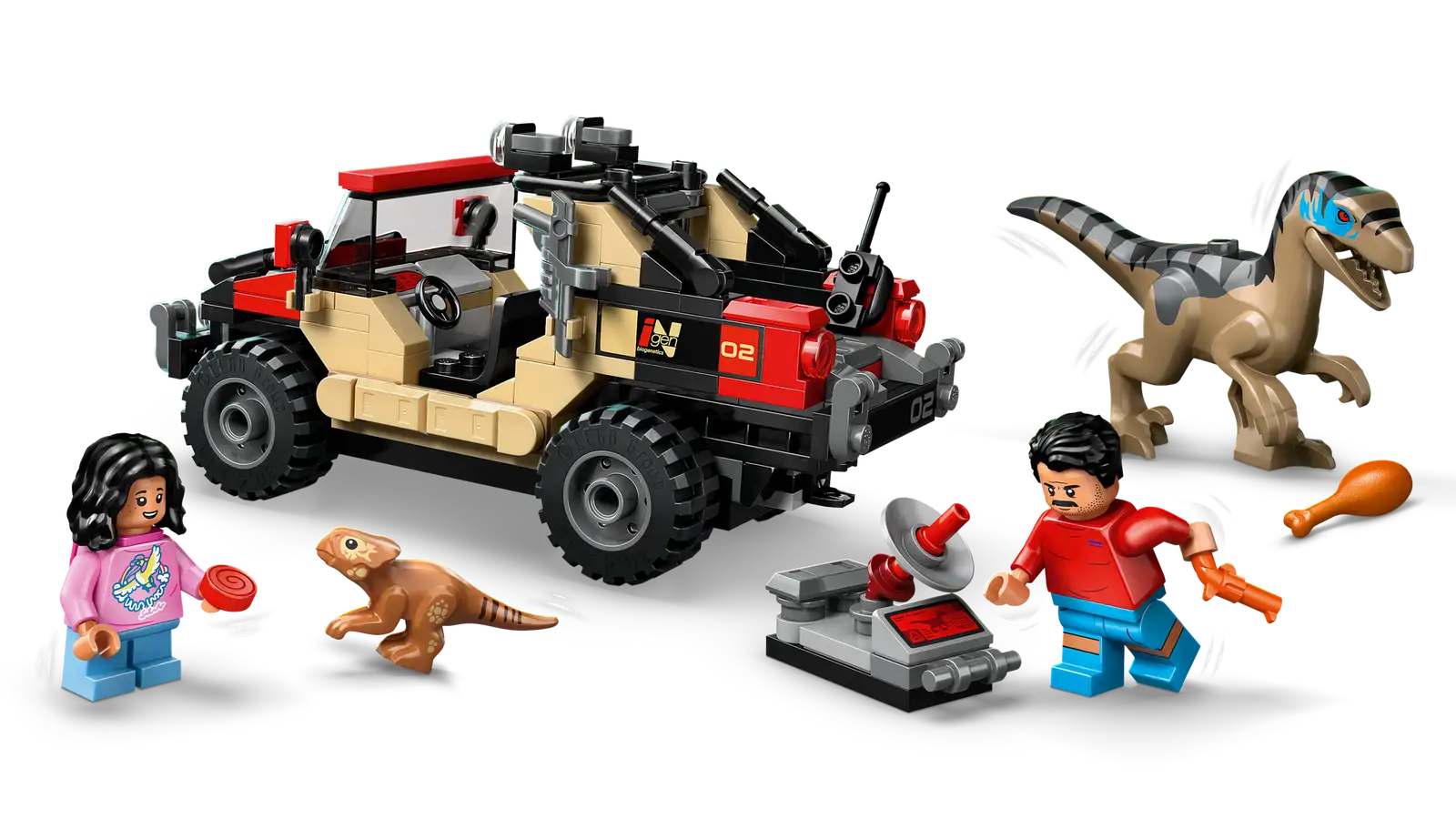 Le vélociraptor et l’évasion en 4x4   76972